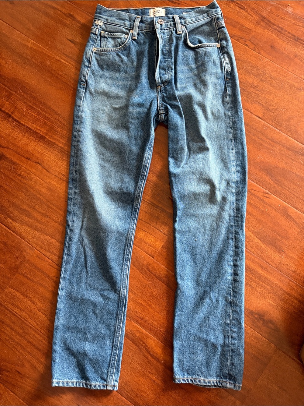 Citizens Of Humanity Light-Mid Wash Blue Charlotte Straight Jeans
